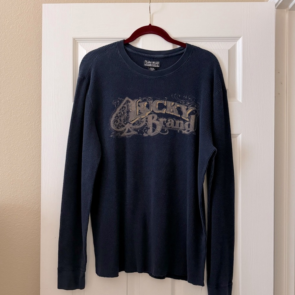 Lucky Brand Waffle Tee with Logo